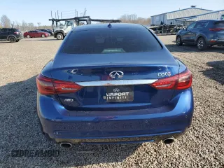 2018 Infiniti Q50 RED SPORT 400 with VIN JN1FV7AR0JM481270, listed as a Copart auction lot 53777515 with 42,555 mi miles and Clean Title. Bid and sale history available at carsss.com. Image 6.