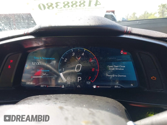 2023 Chevrolet Corvette 1LT z VIN 1G1YA2D48P5113841, wystawiony jako IAAI lot #41888380 z przebiegiem 39 035 mil mil oraz . Historia ofert i sprzedaży dostępna na DreamBid. Obrazek 7.