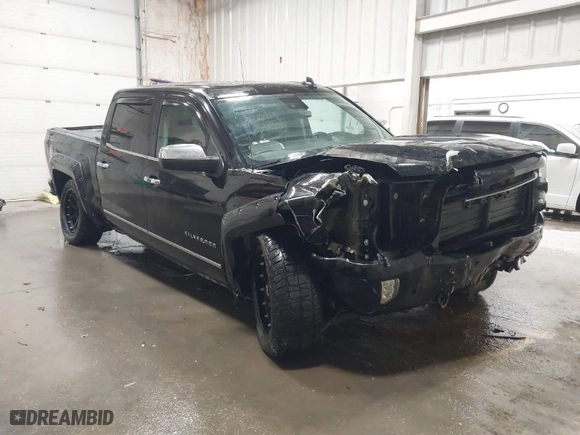 2017 Chevrolet Silverado 1500 LTZ with VIN 3GCUKSEJ0HG125127, listed as a IAAI auction lot 41764046 with 1 mi miles. Bid and sale history available at carsss.com. Image 1.