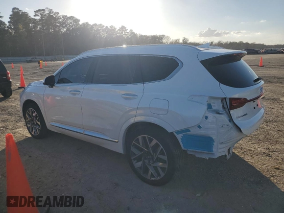 2022 Hyundai Santa Fe Calligraphy with VIN 5NMS54AL1NH441458, listed as a Copart auction lot 84465554 with 42,150 mi miles and Salvage Title. Bid and sale history available at carsss.com. Image 2.