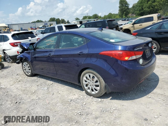 2013 Hyundai Elantra Limited with VIN 5NPDH4AE1DH168041, listed as a Copart auction lot 49709275 with 151,101 mi miles and Salvage Title. Bid and sale history available at DreamBid. Image 2.