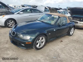 2000 BMW Z3 2.5L with VIN WBACH9343YLG05276, listed as a Copart auction lot 79605494 with 38,226 mi miles and Non Repairable. Bid and sale history available at carsss.com. Image 1.