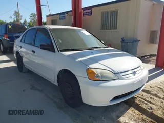 2003 Honda Civic LX with VIN 2HGES16513H517530, listed as a IAAI auction lot 42111453 with 216,814 mi miles. Bid and sale history available at carsss.com. Image 1.