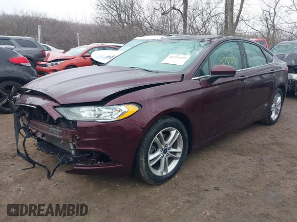 2018 Ford Fusion SE with VIN 3FA6P0H72JR202854, listed as a IAAI auction lot 41571355 with 88,182 mi miles. Bid and sale history available at carsss.com. Image 2.