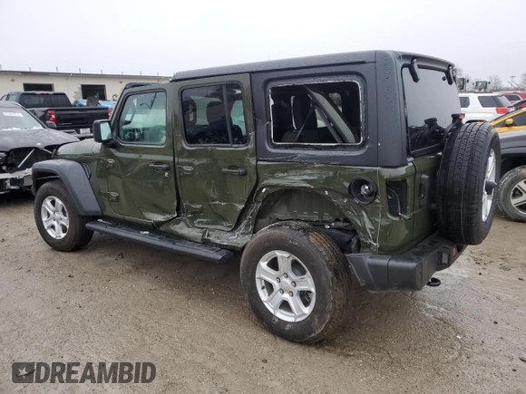 2023 Jeep Wrangler Sport Altitude with VIN 1C4HJXDN2PW569826, listed as a Copart auction lot 81825314 with 16,497 mi miles and Salvage Title. Bid and sale history available at DreamBid. Image 2.