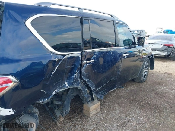 2019 Nissan Armada SL with VIN JN8AY2ND1K9088452, listed as a IAAI auction lot 40732598 with 80,256 mi miles. Bid and sale history available at carsss.com. Image 6.
