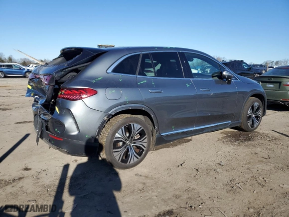 2023 Mercedes-Benz EQE with VIN 4JGGM1CB4PA029698, listed as a Copart auction lot 45127695 with 14,393 mi miles and Salvage Title. Bid and sale history available at carsss.com. Image 3.