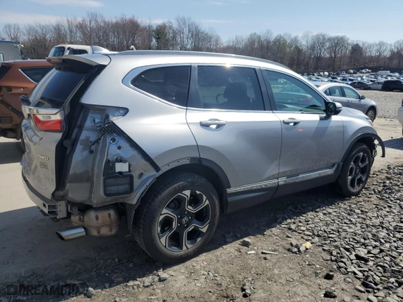 2017 Honda CR-V Touring with VIN 2HKRW2H93HH613054, listed as a Copart auction lot 53601775 with 97,648 mi miles and Salvage Title. Bid and sale history available at carsss.com. Image 3.