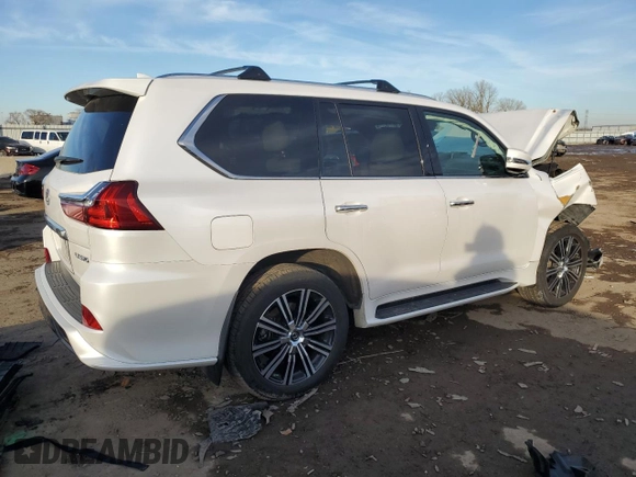 2020 Lexus LX 570 z VIN JTJDY7AX0L4327331, wystawiony jako Copart lot #44070415 z przebiegiem 43 887 mil mil oraz Szkoda całkowita • Salvage title. Historia ofert i sprzedaży dostępna na DreamBid. Obrazek 3.