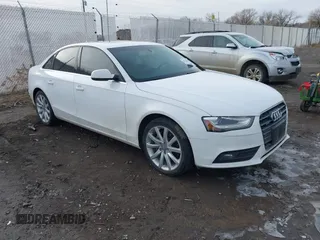 2013 Audi A4 Premium Plus z VIN WAUFFAFLXDN046666, wystawiony jako IAAI lot #41074023 z przebiegiem 92 092 mil mil oraz . Historia ofert i sprzedaży dostępna na DreamBid. Obrazek 1.