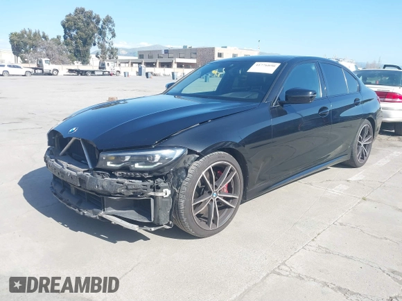 2022 BMW 3 Series M340i with VIN 3MW5U7J02N8C22521, listed as a IAAI auction lot 41776890 with 66,055 mi miles. Bid and sale history available at carsss.com. Image 2.