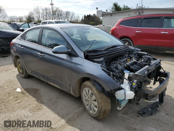 2020 Hyundai Accent SE with VIN 3KPC24A64LE107081, listed as a Copart auction lot 44814583 with 0 mi miles. Bid and sale history available at carsss.com. Image 4.