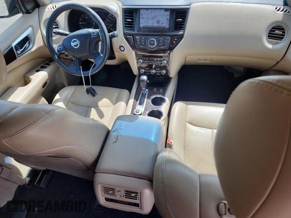 2016 Nissan Pathfinder Platinum z VIN 5N1AR2MM0GC615204, wystawiony jako Copart lot #63097975 z przebiegiem 117 098 mil mil oraz Szkoda całkowita • Salvage title. Historia ofert i sprzedaży dostępna na DreamBid. Obrazek 8.