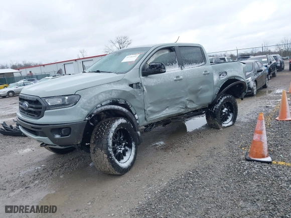 2021 Ford Ranger XL with VIN 1FTER4FH8MLD28724, listed as a IAAI auction lot 41736352 with 37,860 mi miles. Bid and sale history available at carsss.com. Image 22.