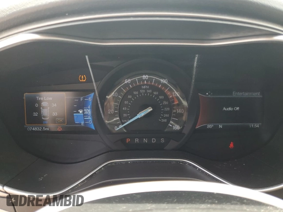 2017 Ford Fusion SE with VIN 3FA6P0H92HR166630, listed as a Copart auction lot 53854855 with 74,832 mi miles and Non repairable. Bid and sale history available at DreamBid. Image 9.