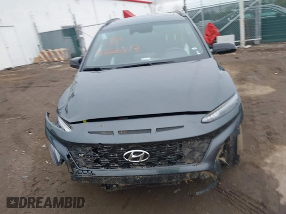 2022 Hyundai Kona N Line with VIN KM8K3CA32NU923862, listed as a IAAI auction lot 41826113 with 75,298 mi miles. Bid and sale history available at carsss.com. Image 12.