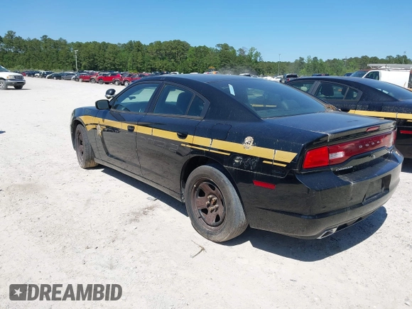 2013 Dodge Charger Police with VIN 2C3CDXAG8DH647998, listed as a IAAI auction lot 42136076 with 85,253 mi miles and . Bid and sale history available at carsss.com. Image 3.