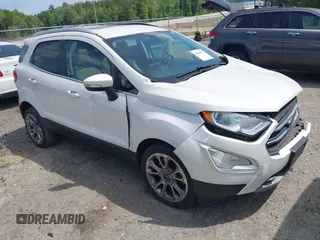 2018 Ford EcoSport Titanium z VIN MAJ3P1VE2JC200192, wystawiony jako IAAI lot #42060795 z przebiegiem 77 843 mil mil oraz . Historia ofert i sprzedaży dostępna na DreamBid. Obrazek 1.