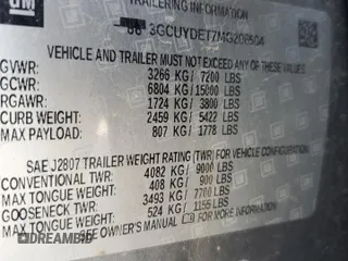 2021 Chevrolet Silverado 1500 LT with VIN 3GCUYDET7MG206504, listed as a Copart auction lot 83401814 with 86,729 mi miles and Salvage Title. Bid and sale history available at carsss.com. Image 12.