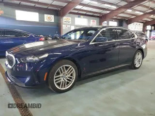 2024 BMW 5 Series 540i xDrive with VIN WBA63FJ00RCS09508, listed as a Copart auction lot 74204334 with 0 mi miles and Salvage Title. Bid and sale history available at carsss.com. Image 1.