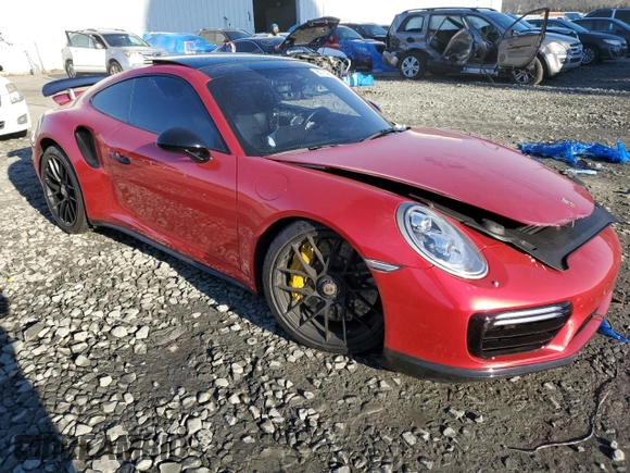 2018 Porsche 911 Turbo z VIN WP0AD2A9XJS156456, wystawiony jako Copart lot #80754363 z przebiegiem 12 707 mil mil oraz Szkoda całkowita • Salvage title. Historia ofert i sprzedaży dostępna na DreamBid. Obrazek 4.