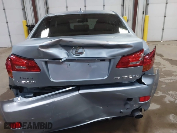 2008 Lexus IS 250 with VIN JTHCK262682024667, listed as a IAAI auction lot 41830278 with 239,124 mi miles and . Bid and sale history available at DreamBid. Image 16.