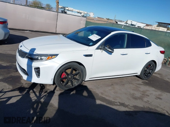 2016 Kia Optima SXL Turbo with VIN 5XXGV4L23GG115933, listed as a IAAI auction lot 41637267 with 83,348 mi miles. Bid and sale history available at carsss.com. Image 14.