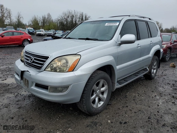 2008 Lexus GX 470 with VIN JTJBT20X680151992, listed as a Copart auction lot 49988085 with 150,444 mi miles and Salvage Title. Bid and sale history available at carsss.com. Image 1.
