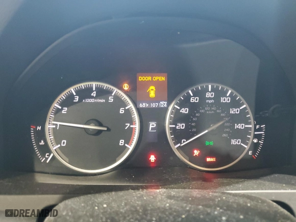 2017 Acura RDX with VIN 5J8TB4H39HL020918, listed as a Copart auction lot 52717695 with 107,124 mi miles and Clean Title. Bid and sale history available at carsss.com. Image 9.