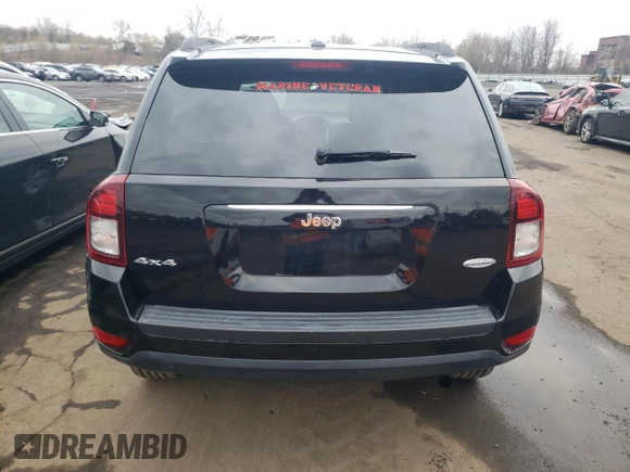 2016 Jeep Compass High Altitude Edition with VIN 1C4NJDEBXGD776207, listed as a Copart auction lot 52576985 with 91,642 mi miles and Salvage Title. Bid and sale history available at carsss.com. Image 6.