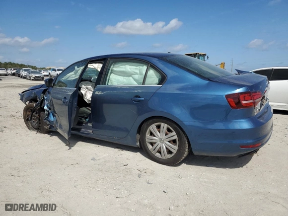 2017 Volkswagen Jetta 1.4T S with VIN 3VW2B7AJ6HM397206, listed as a Copart auction lot 47871765 with 0 mi miles and Salvage Title. Bid and sale history available at carsss.com. Image 2.
