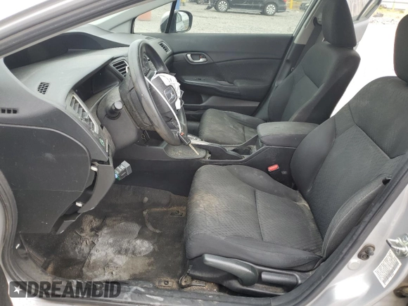 2015 Honda Civic Sedan LX with VIN 19XFB2F56FE035810, listed as a Copart auction lot 50089945 with 143,039 mi miles and Salvage Title. Bid and sale history available at carsss.com. Image 7.