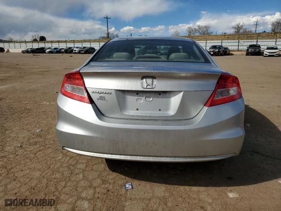 2013 Honda Civic Cpe LX with VIN 2HGFG3B59DH503853, listed as a Copart auction lot 50409385 with 97,669 mi miles and Salvage Title. Bid and sale history available at carsss.com. Image 6.