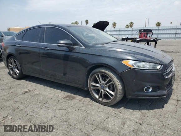 2013 Ford Fusion Titanium with VIN 3FA6P0K98DR103180, listed as a Copart auction lot 59403085 with 184,087 mi miles and Salvage title. Bid and sale history available at DreamBid. Image 4.