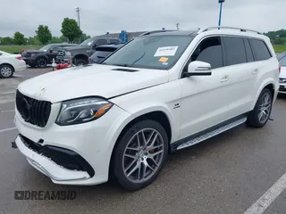 2018 Mercedes-Benz GLS 63 AMG with VIN 4JGDF7FE1JB099084, listed as a IAAI auction lot 42220385 with 97,904 mi miles and . Bid and sale history available at DreamBid. Image 19.