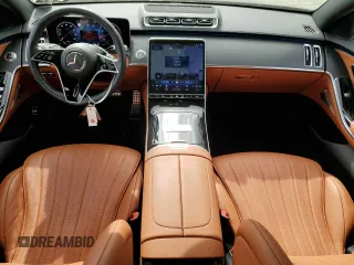 2023 Mercedes-Benz S-Class S 500 with VIN W1K6G6DB1PA170396, listed as a Copart auction lot 72526804 with 23,891 mi miles and Salvage Title. Bid and sale history available at carsss.com. Image 8.