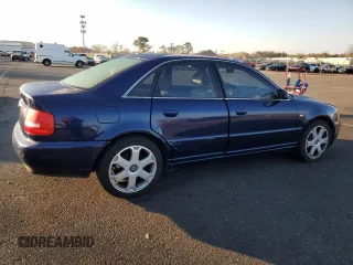 2001 Audi S4 z VIN WAURD68D91A082468, wystawiony jako Copart lot #88035345 z przebiegiem 143 648 mil mil oraz Tytuł czysty. Historia ofert i sprzedaży dostępna na DreamBid. Obrazek 3.