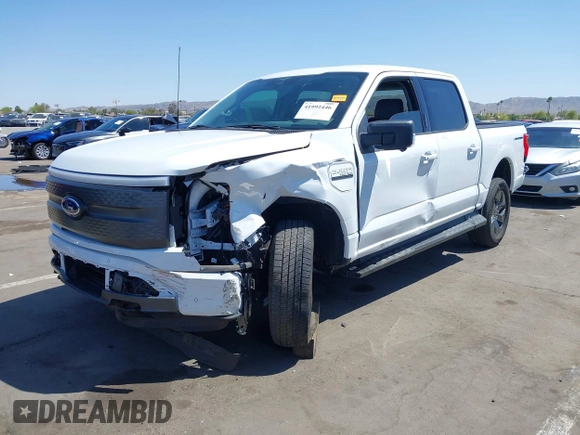 2023 Ford F-150 Lightning Pro with VIN 1FTVW1EL4PWG42578, listed as a IAAI auction lot 41992446 with 26,729 mi miles and . Bid and sale history available at DreamBid. Image 19.