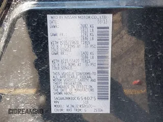 2013 Nissan Pathfinder SL with VIN 5N1AR2MM3DC654025, listed as a IAAI auction lot 42692665 with 173,226 mi miles and . Bid and sale history available at DreamBid. Image 9.