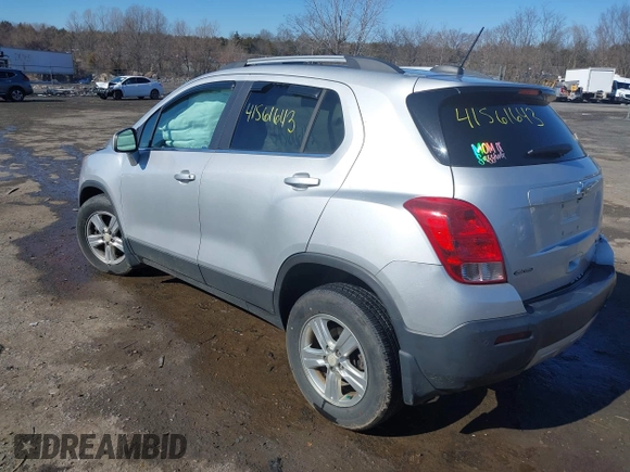 2015 Chevrolet Trax LT with VIN 3GNCJRSB8FL255740, listed as a IAAI auction lot 41561643 with 144,671 mi miles. Bid and sale history available at carsss.com. Image 3.