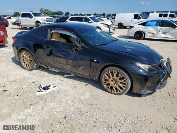 2015 Lexus RC 350 with VIN JTHHE5BC5F5005732, listed as a Copart auction lot 71773524 with 72,811 mi miles and Salvage Title. Bid and sale history available at carsss.com. Image 4.