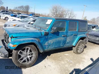 2024 Jeep Wrangler Sport S z VIN 1C4RJXN60RW254747, wystawiony jako IAAI lot #41428706 z przebiegiem 13 642 mil mil oraz . Historia ofert i sprzedaży dostępna na DreamBid. Obrazek 14.