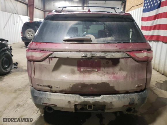 2021 Chevrolet Traverse RS with VIN 1GNEVJKW3MJ188695, listed as a Copart auction lot 42749675 with 0 mi miles and Salvage Title. Bid and sale history available at carsss.com. Image 6.
