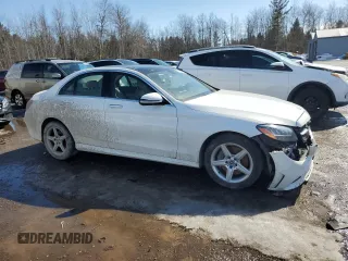 2019 Mercedes-Benz C 300 with VIN 55SWF8EB6KU299367, listed as a Copart auction lot 48035185 with 49,589 mi miles and Salvage Title. Bid and sale history available at carsss.com. Image 4.