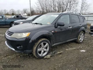 2007 Mitsubishi Outlander XLS with VIN JA4MT41X27U009646, listed as a Copart auction lot 44582175 with 163,299 mi miles and Salvage Title. Bid and sale history available at carsss.com. Image 1.