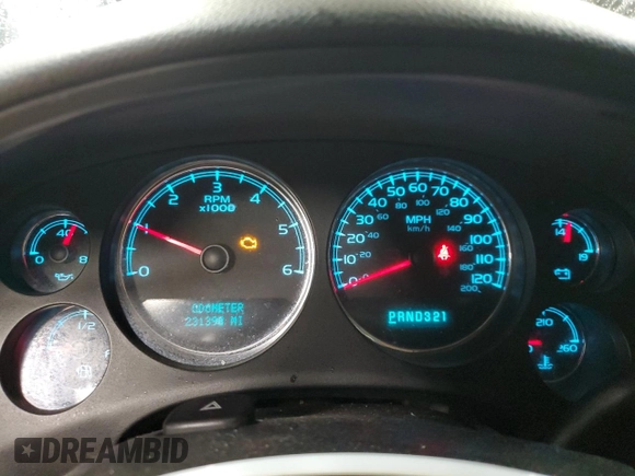 2008 Chevrolet Tahoe LS with VIN 1GNFC13C68J136059, listed as a Copart auction lot 44361965 with 231,398 mi miles and Salvage title. Bid and sale history available at DreamBid. Image 9.