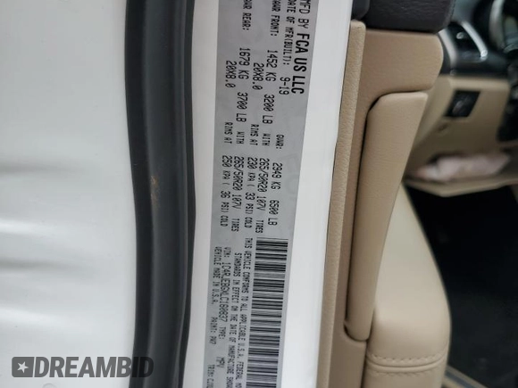 2020 Jeep Grand Cherokee Limited with VIN 1C4RJEBGXLC160837, listed as a Copart auction lot 58573265 with 44,611 mi miles and Salvage title. Bid and sale history available at DreamBid. Image 14.