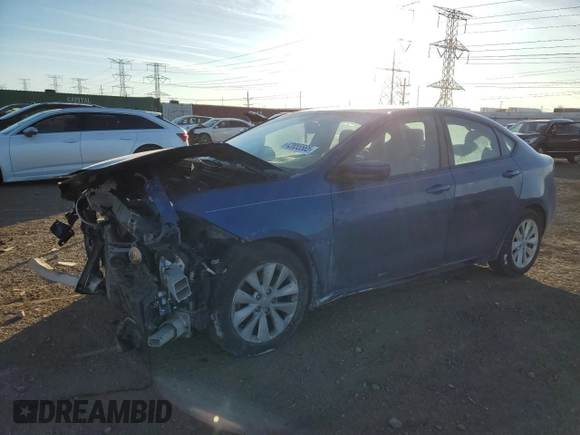 2014 Dodge Dart SXT with VIN 1C3CDFBB5ED673227, listed as a Copart auction lot 42855565 with Not Provided miles and Salvage Title. Bid and sale history available at carsss.com. Image 1.