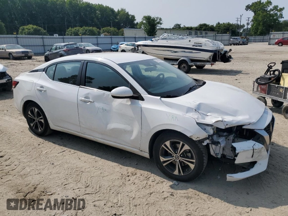 2021 Nissan Sentra SV with VIN 3N1AB8CV5MY299715, listed as a Copart auction lot 59483005 with 77,340 mi miles and Salvage title. Bid and sale history available at DreamBid. Image 4.