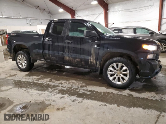 2019 Chevrolet Silverado 1500 Custom with VIN 1GCRYBEH5KZ334971, listed as a Copart auction lot 88051285 with 45,312 mi miles and Salvage Title. Bid and sale history available at DreamBid. Image 4.